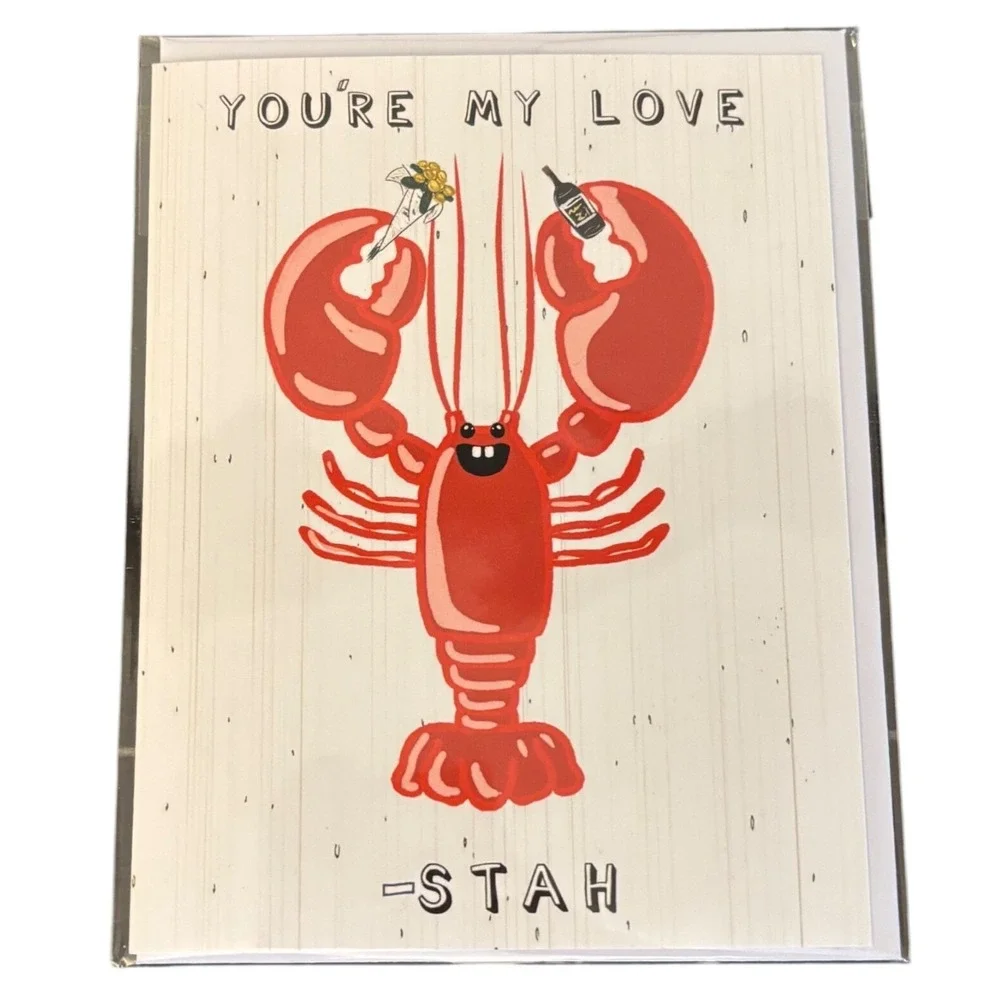 You're My Love-Stah | Ramus & Co | Lobster Greeting Card | NEW in Plastic